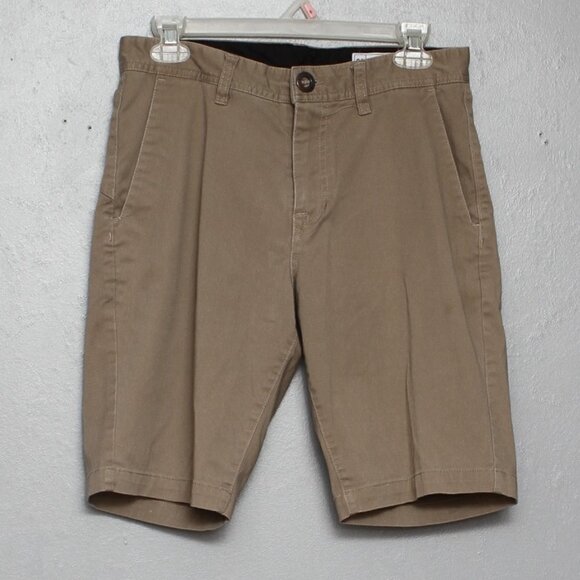 Volcom khaki solid chino skater shorts - Picture 1 of 4